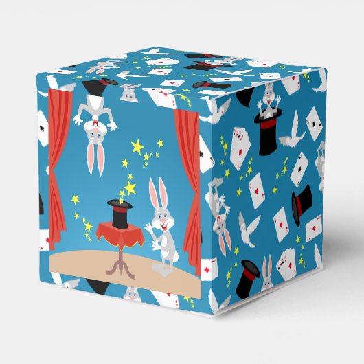 Magician Boy Show Verjaardagsfeestje Bedankdoosjes (Achterkant)