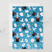 Magician Boy Show Verjaardagsfeestje Bedankkaart (Achterkant)