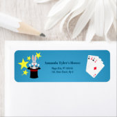 Magician Boy Show Verjaardagsfeestje Etiket (Insitu)