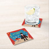 Magician Boy Show Verjaardagsfeestje Kartonnen Onderzetters (Insitu)