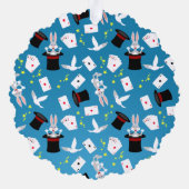 Magician Boy Show Verjaardagsfeestje Ornament Kaart (Achterkant)