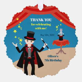 Magician Boy Show Verjaardagsfeestje Ornament Kaart