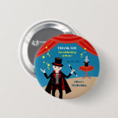 Magician Boy Show Verjaardagsfeestje Ronde Button 5,7 Cm (Voorkant /achterkant)