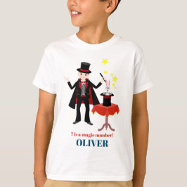 Magician Boy Show Verjaardagsfeestje T-shirt