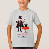 Magician Boy Show Verjaardagsfeestje T-shirt (Voorkant)