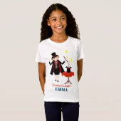 Magician Boy Show Verjaardagsfeestje T-shirt (Voorkant volledig)