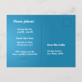 Magician Boy Show Verjaardagsfeestje Uitnodiging Briefkaart (Achterkant)