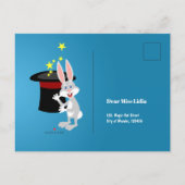 Magician Boy Show Verjaardagsfeestje Uitnodiging Briefkaart (Achterkant)