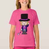 Magician Cartoon Character Design T-shirt (Voorkant)