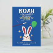 Magician Magic Show Verjaardagsfeestje Uitnodiging (Staand voorkant)