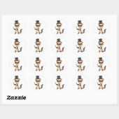 Magician Meerkat Ronde Sticker (Vel)