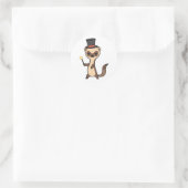 Magician Meerkat Ronde Sticker (Tas)