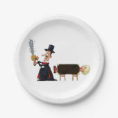 Magician Performing Papieren Bordje (Voorkant)