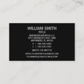 Magician Shadow Visitekaartje (Achterkant)