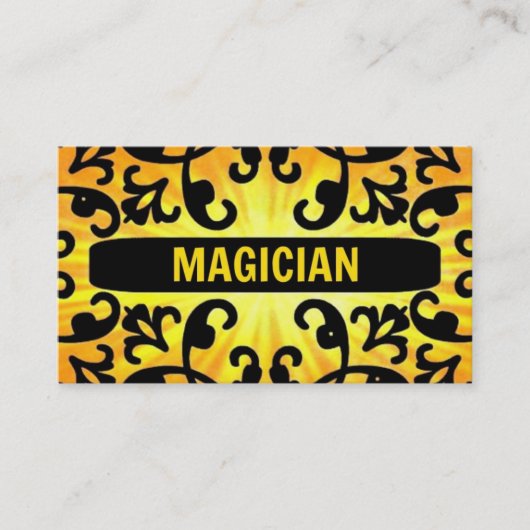 Magician Sunshine Damask Visitekaartje (Voorkant)