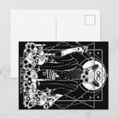 Magician Tarot Card |Cute Cat Design Feestdagenkaart (Voorkant / Achterkant)