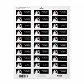 Magician verjaardagsadreslabel - rood etiket (Full Sheet)