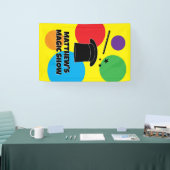 Magician wand and hat custom magic show banner (Beurs)