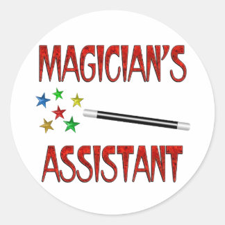 Magicians Assistant Ronde Sticker