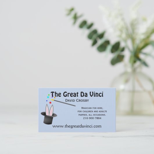 Magicians Magic Pet Visitekaartje (Staand voorkant)
