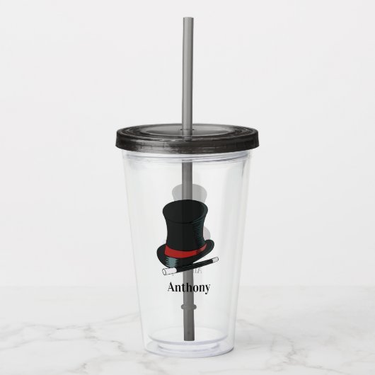 Magicians Pet en Magic Wand Persoonlijk Acryl Drinkbeker (Voorkant)