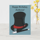 Magicians Pet en Magic Wand Persoonlijk Kaart (Gele Bloem)