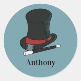 Magicians Pet en Magic Wand Persoonlijk Ronde Sticker