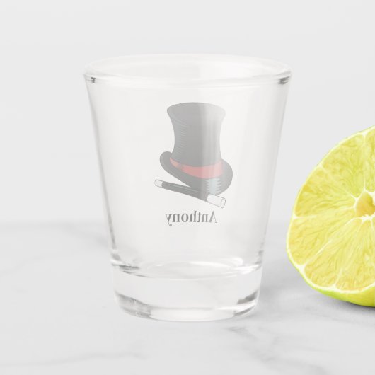 Magicians Pet en Magic Wand Persoonlijk Shot Glas (Achterkant)