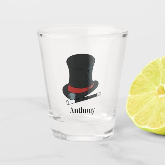 Magicians Pet en Magic Wand Persoonlijk Shot Glas (Voorkant)