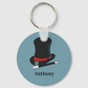 Magicians Pet en Magic Wand Persoonlijk Sleutelhanger