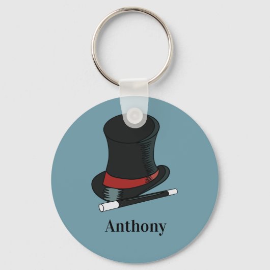 Magicians Pet en Magic Wand Persoonlijk Sleutelhanger (Voorkant)