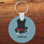 Magicians Pet en Magic Wand Persoonlijk Sleutelhanger (Voorkant)