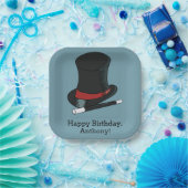 Magicians Pet Magic Show Birthday Party Papieren Bordje (Feest)