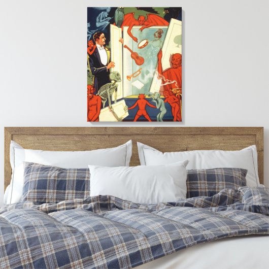  Magiciër Carter de Grote Magische Wet Canvas Afdruk (Insitu (Slaapkamer))