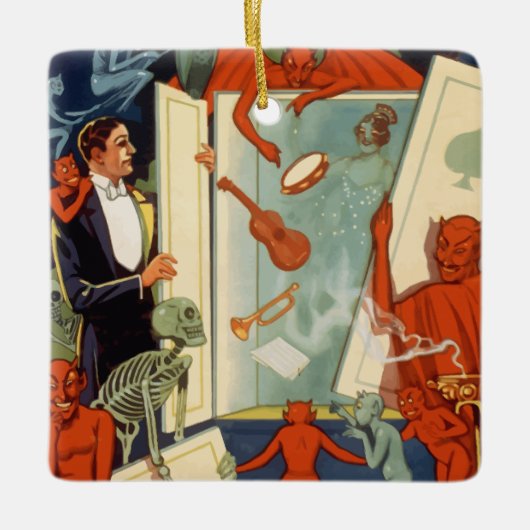  Magiciër Carter de Grote Magische Wet Keramisch Ornament (Voorkant)