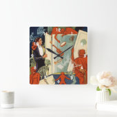  Magiciër Carter de Grote Magische Wet Vierkante Klok (Huis)