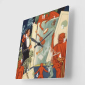  Magiciër Carter de Grote Magische Wet Vierkante Klok (Hoek)