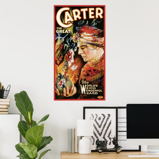  Magiciër Carter de Grote Poster (Thuiskantoor)