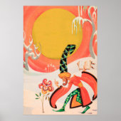 Magiciër die een spelletje op een ventilator gooit poster (Voorkant)