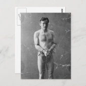 Magiciër Harry Houdini staat in de ketens Briefkaart (Voorkant / Achterkant)