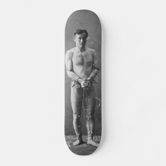 Magiciër Harry Houdini staat in de ketens Persoonlijk Skateboard (Voorkant)