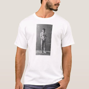 Magiciër Harry Houdini staat in de ketens T-shirt