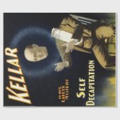 Magiciër Harry Kellar Zelfdecapitatie Cadeaupapier (Vlak)