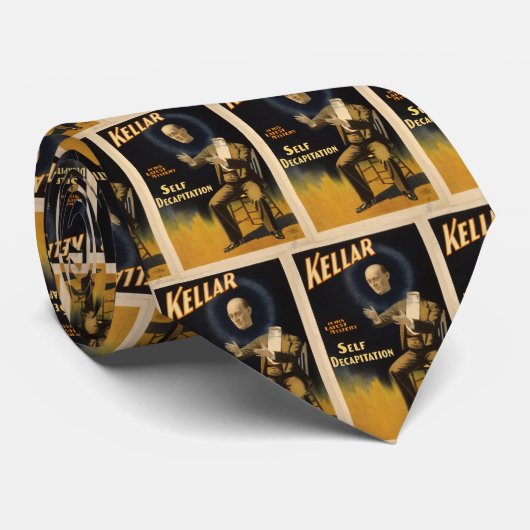 Magiciër Harry Kellar - zelfmoordsteen Stropdas (Opgerold)