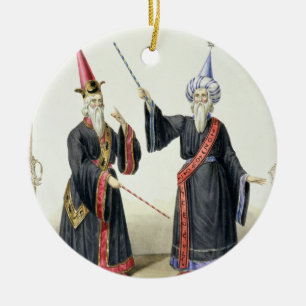 Magiciërs bij het Carnival in Berlijn, 1836 (kleu Keramisch Ornament