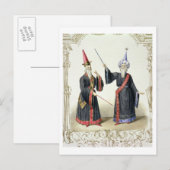 Magiciërs bij het Carnival in Berlijn, 1836 (kleur Briefkaart (Voorkant / Achterkant)