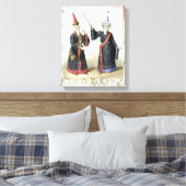 Magiciërs bij het Carnival in Berlijn, 1836 (kleur Canvas Afdruk (Insitu (Slaapkamer))