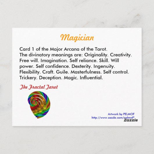 Magicisch Briefkaart (Achterkant)