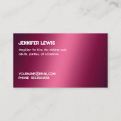 Magicisch Contactkaartje (Achterkant)