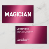 Magicisch Contactkaartje (Voorkant / Achterkant)